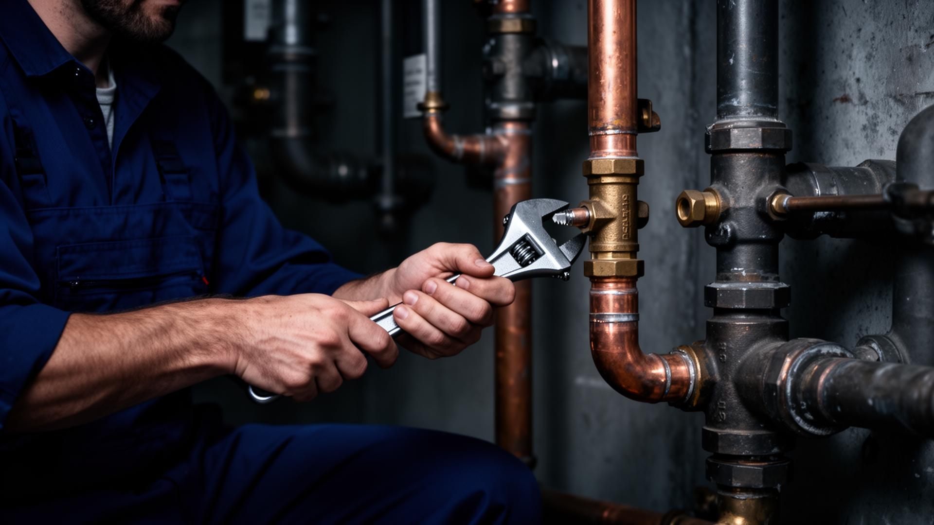 NorthCore plumber working under a sink in a GTA home